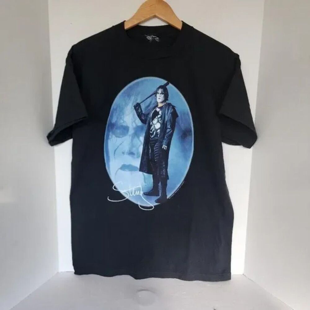 Vintage 1990s WCW Sting “The Crow” Wrestling T-Shirt | Men’s L/XL | Black | EUC